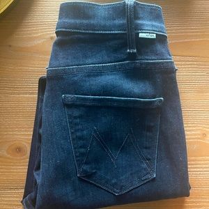 Mother Hustler Crop, Dark wash! Worn a couple times!